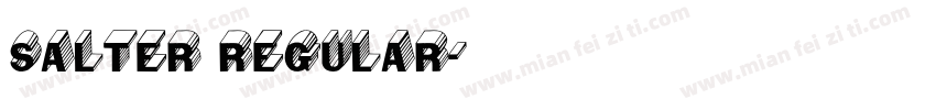 Salter Regular字体转换